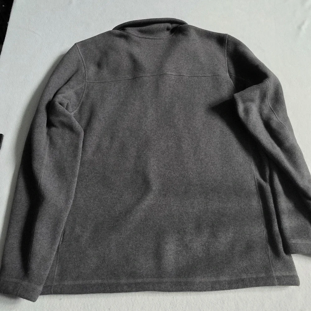 The North Face Mens Gordon Lyons 1/4 Zip Fleece Pullover Dark Grey Large